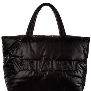 Saint Laurent Black Puffer Tote